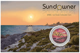 Sundowner Red Kangaroo 2026 $1 1oz Silver Coloured Coin in Card