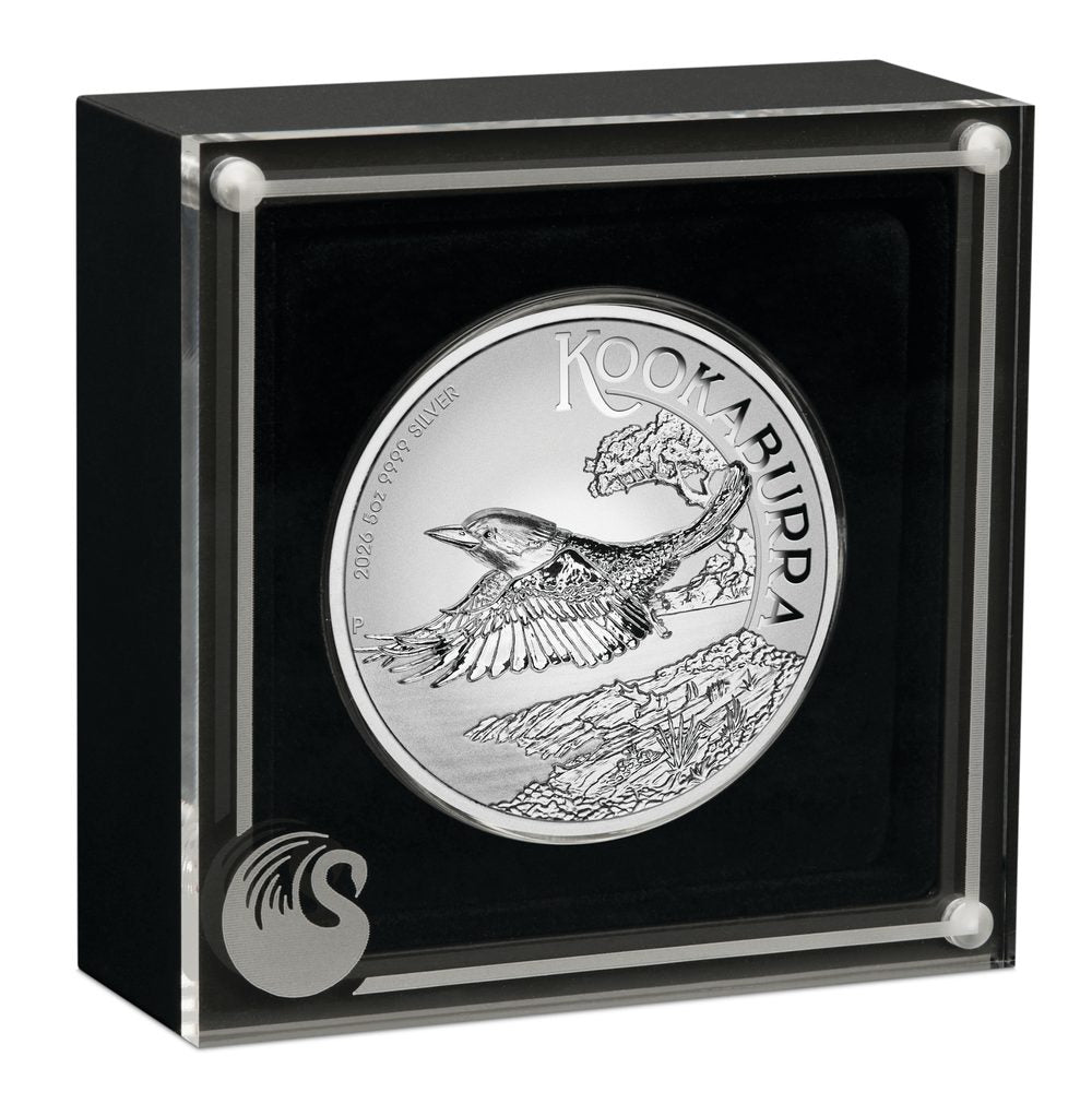 Australian Kookaburra 2026 $8 5oz Silver Incused Coin