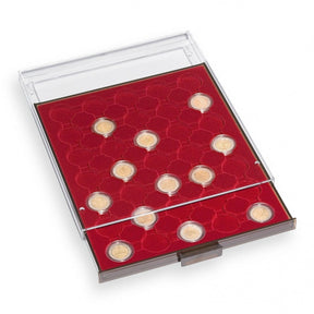 Lighthouse Coin Tray Red - 41mm Capsules - Nova Coins