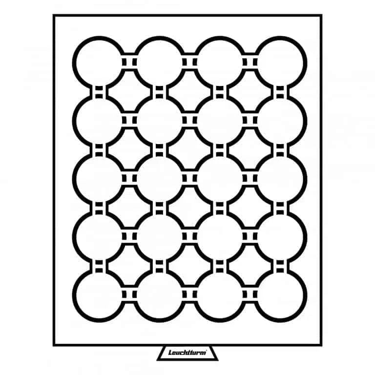 Lighthouse coin tray round 39mm - crown or $5 Australian coins - Nova Coins