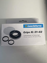 Lighthouse Grips XL 21 - 62mm Coin Capsules - Nova Coins