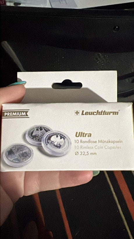 Lighthouse Ultra 50c Ultra Coin Capsules - 32.5mm - Nova Coins