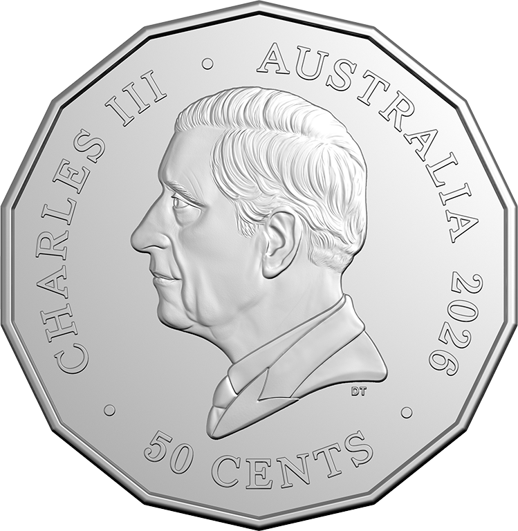 Lunar Series Year of the Horse 2026 50c Tetradecagon Unc Coin Card - Nova Coins