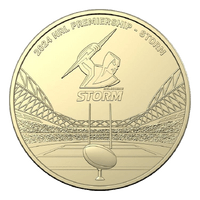 NRL Melbourne Storm $1 Team Coin in Card - Nova Coins