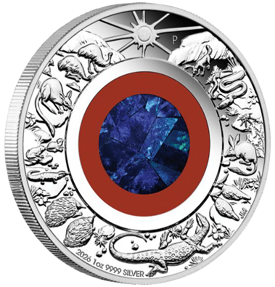 2026 1oz Wonders of Australia Outback Silver Proof Opal Coin