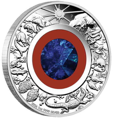 2026 1oz Wonders of Australia Outback Silver Proof Opal Coin