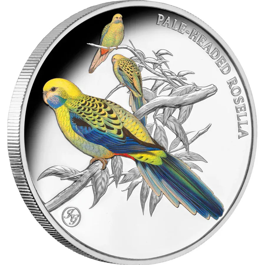 Birds of Australia 2026 $1 Pale-Headed Rosella 1oz Silver Proof Coin