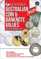 Renniks Australian Coin & Banknote Values 33rd Edition - Hard Cover - Nova Coins