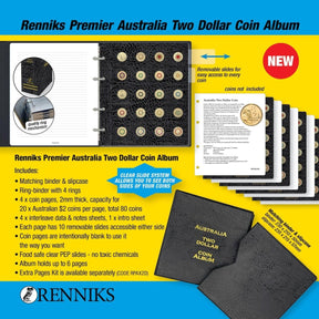 Renniks Premier Australia Two Dollar Coin Album - Nova Coins