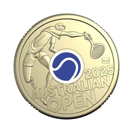 2025 Men’s Australian Open $2 Privy Mark Coin in Folder - Opened
