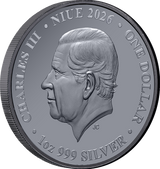 Chess Rook 2026 $1 1oz Silver Black Proof Coin