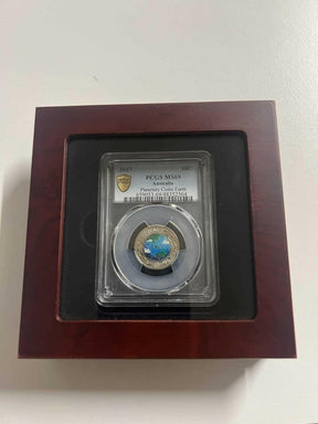 Small coin box VOLTERRA, 1 graded coin (glass) - Nova Coins