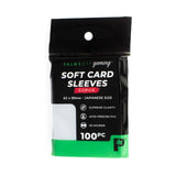 Soft Card Sleeves - Japanese Size - 100pc - Nova Coins