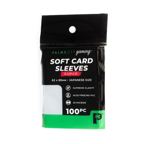 Soft Card Sleeves - Japanese Size - 100pc - Nova Coins