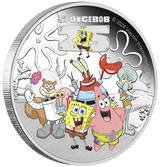 Spongebob & Friends 2024 1oz Silver Proof Coloured Coin - Nova Coins