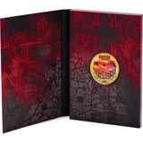 Stranger Things Hawkins 2026 Gold-Plated Collector Coin Folder Open