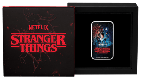 Stranger Things - Season 1 2026 1oz Silver Coloured Rectangular Coin - Nova Coins