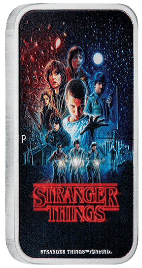 Stranger Things - Season 1 2026 1oz Silver Coloured Rectangular Coin - Nova Coins