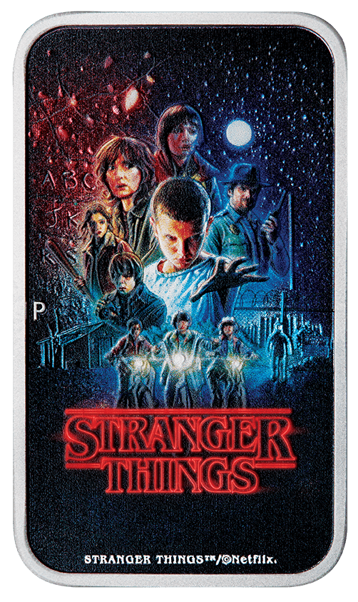 Stranger Things - Season 1 2026 1oz Silver Coloured Rectangular Coin - Nova Coins