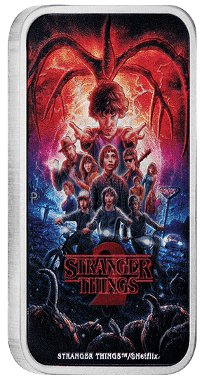 Stranger Things - Season 2 2026 1oz Silver Coloured Rectangular Coin - Nova Coins