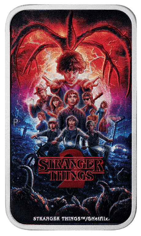 Stranger Things - Season 2 2026 1oz Silver Coloured Rectangular Coin - Nova Coins