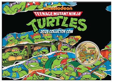 Teenage Mutant Ninja Turtles 2025 $1 Coin In Card - Nova Coins