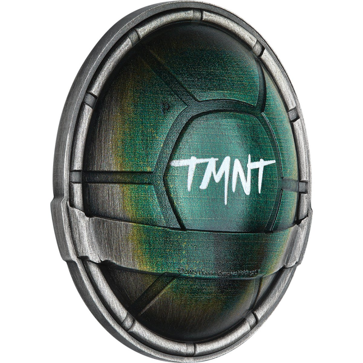 Teenage Mutant Ninja Turtles Domed Shell 2025 1.5oz Silver Antiqued Coloured Coin - Nova Coins