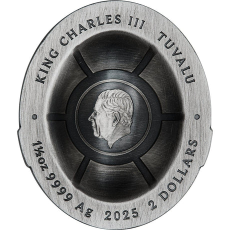 Teenage Mutant Ninja Turtles Domed Shell 2025 1.5oz Silver Antiqued Coloured Coin - Nova Coins