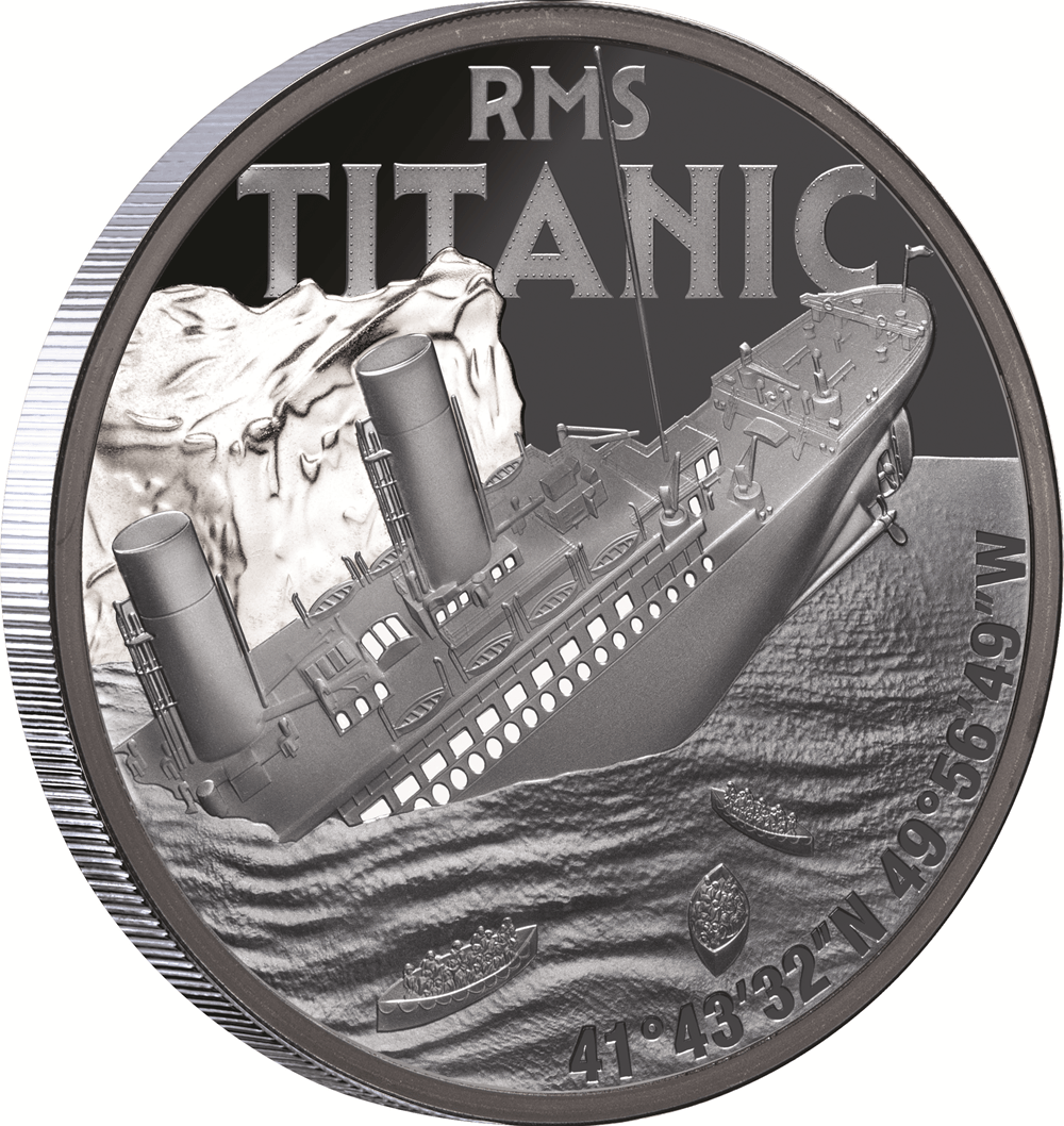 Titanic 2025 $1 1oz Silver Black Proof Coin - Nova Coins