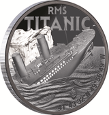 Titanic 2025 $1 1oz Silver Black Proof Coin - Nova Coins