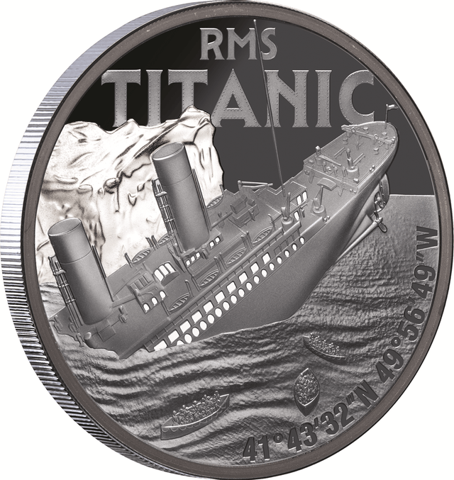 Titanic 2025 $1 1oz Silver Black Proof Coin - Nova Coins