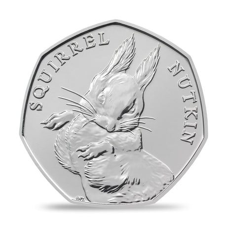 2016 Beatrix Potter 150th Anniversary – Squirrel Nutkin 50p BU Coin